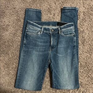 All Saints Medium Wash Skinny Jeans